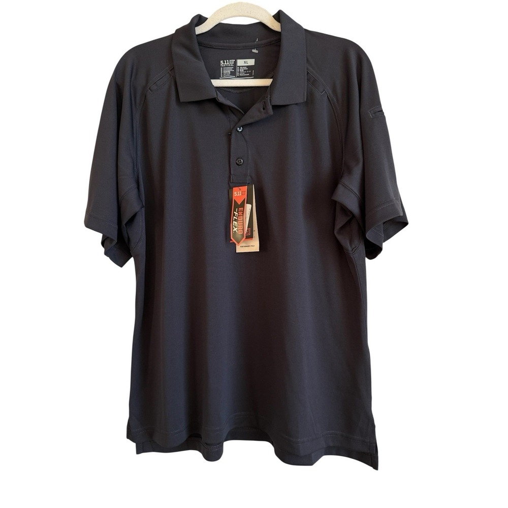 5.11 Tactical Women's Performance Short Sleeve Charcoal‎ Polo Shirt Size XL NEW